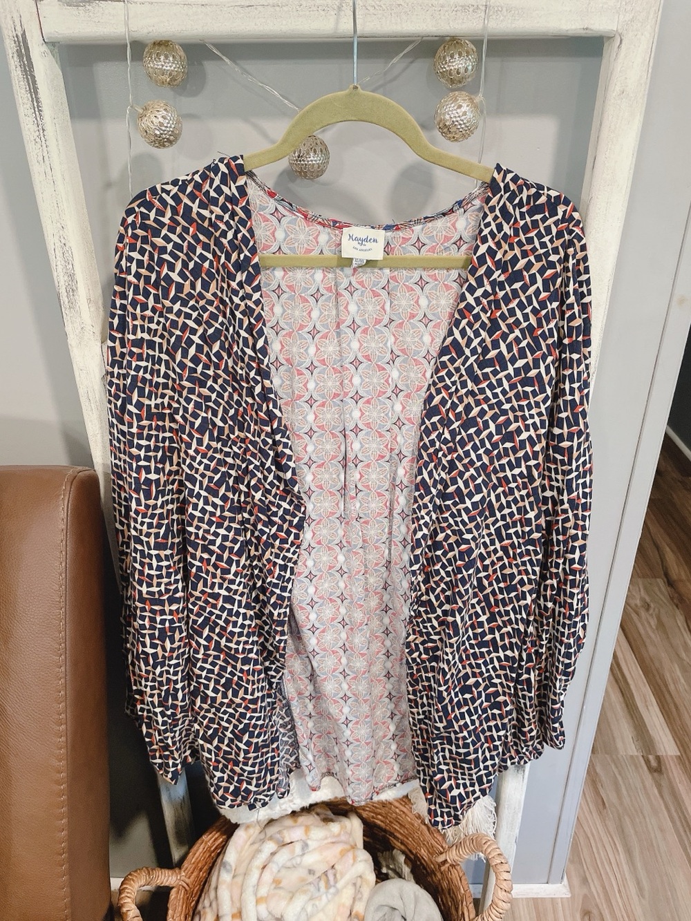 Hayden Mixed Print Open Front Kimono Size XL/1XL